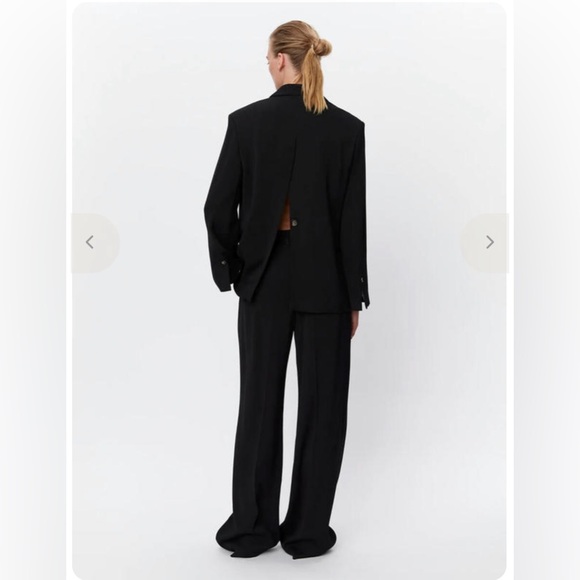 Wool Slim Fit Twill Blazer Single Button Notched Lapel Day Birger et Mikkelsen - Picture 3 of 5